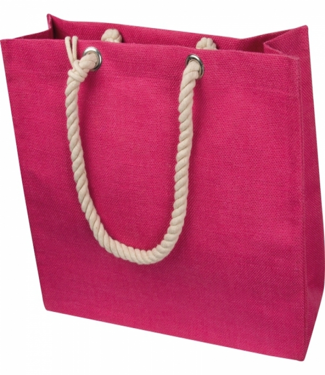 Torba z juty z portfelem