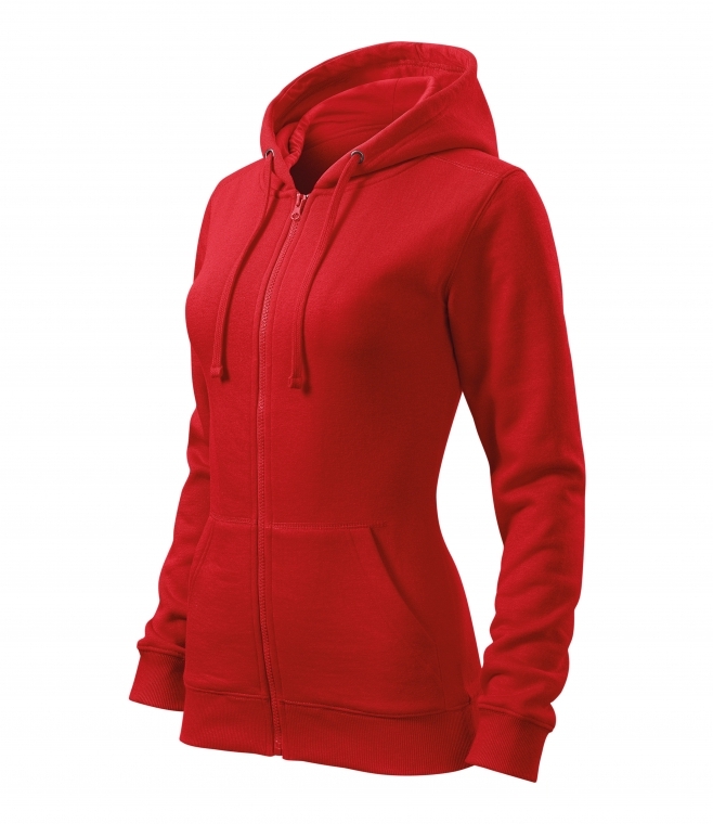 Bluza damska z kapturem Trendy zipper 411