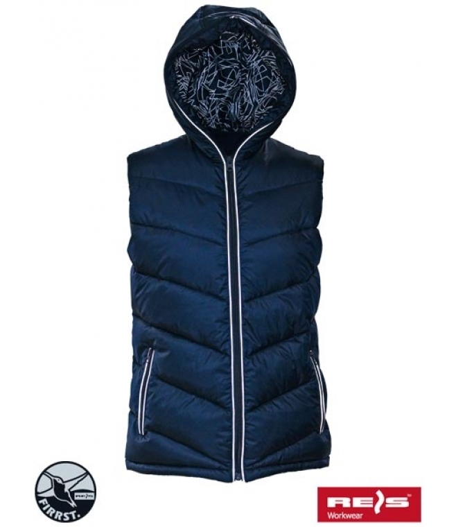 Bezrękawnik ocieplany z kapturem Alligator