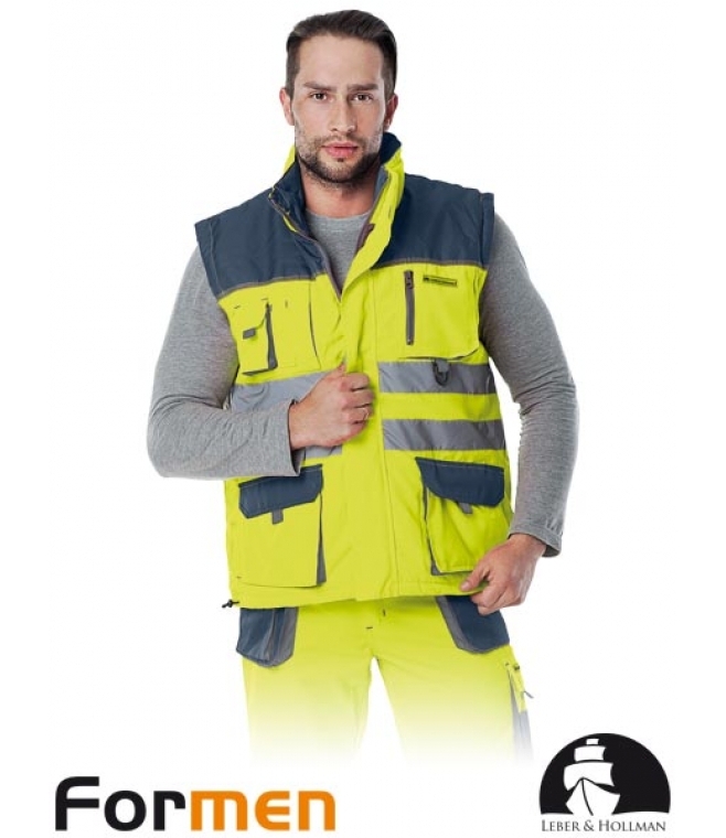 Bezrękawnik ocieplany Odblaskowy formen