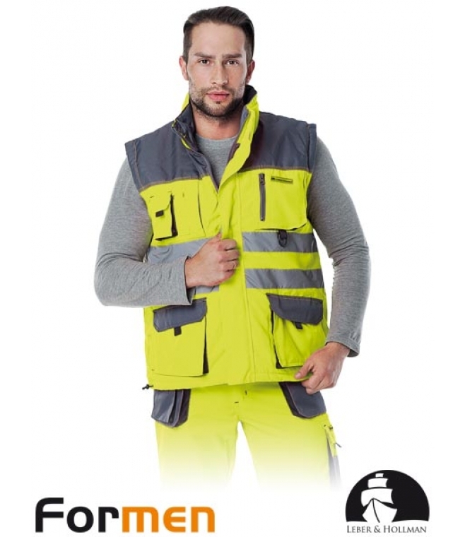 Bezrękawnik ocieplany Odblaskowy formen