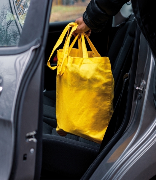 Torba bawełniana z długimi uszami 140 g/m2