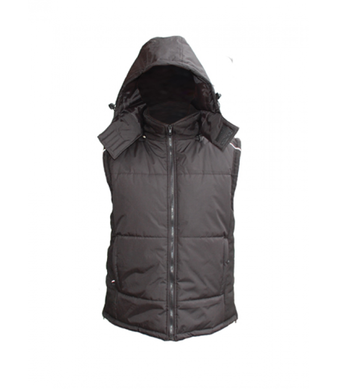 Bezrękawnik ocieplany Z kapturem hoodi