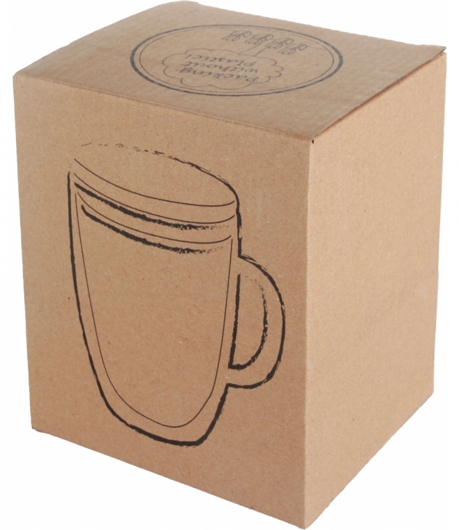 Kubek szklany z pokrywką 350 ml