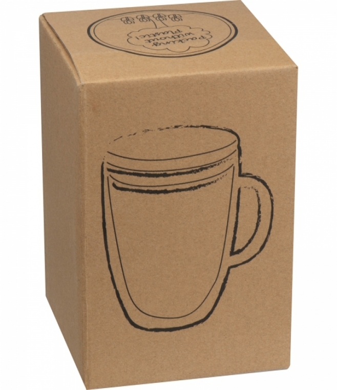 Kubek szklany z pokrywką 350 ml