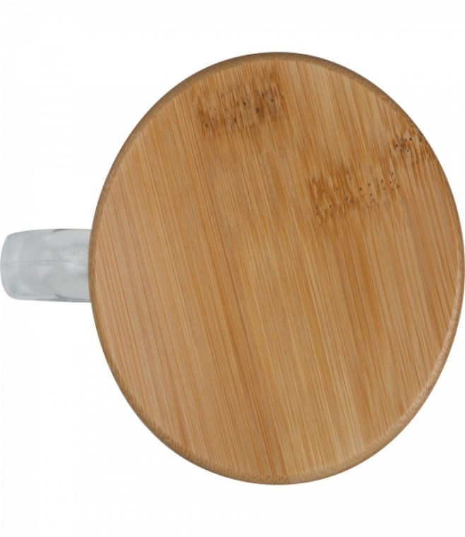 Kubek szklany z pokrywką 350 ml