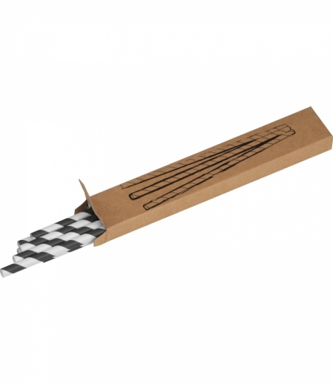 Słomki do napojów tekturowe 10 szt.