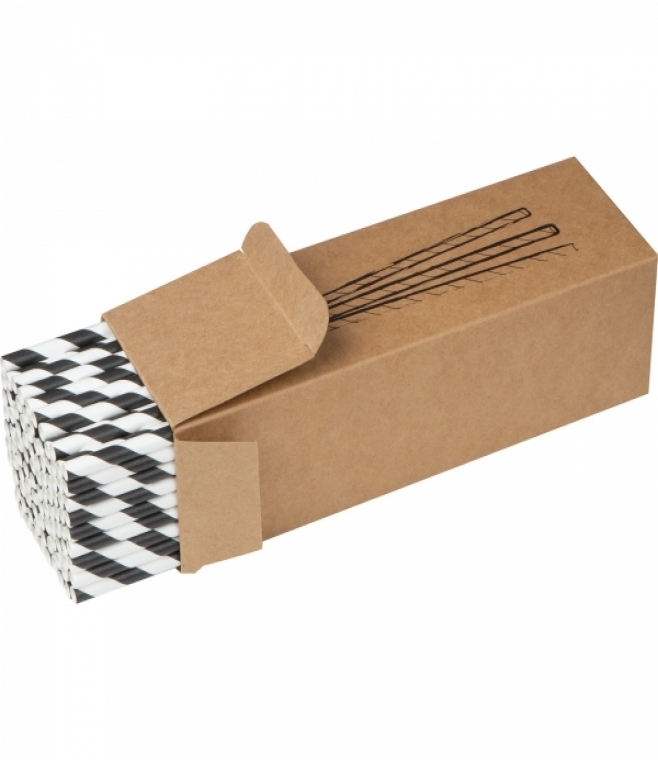 Słomki do napojów tekturowe 100 szt.