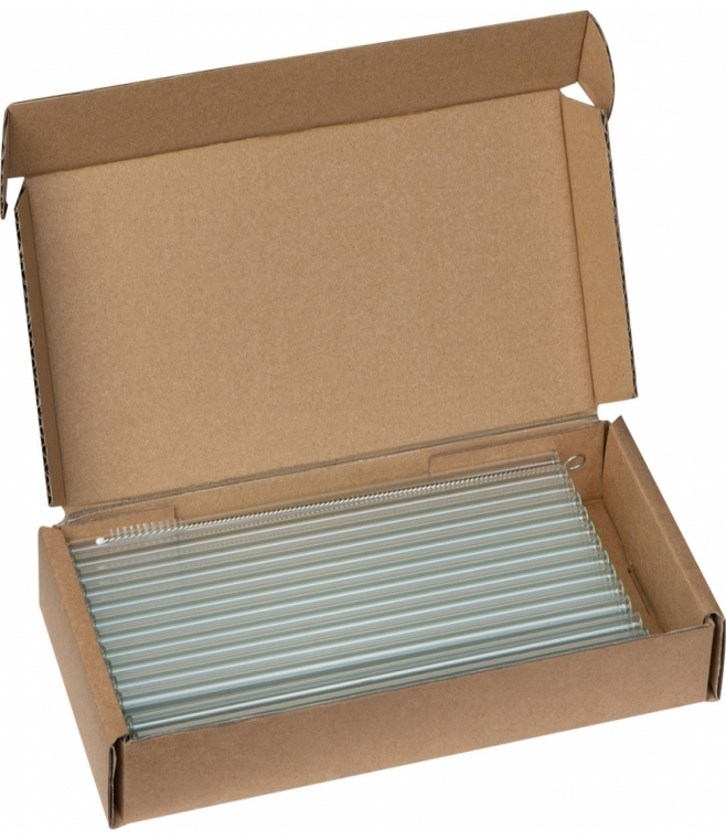 Słomka do napojów szklana 20 cm