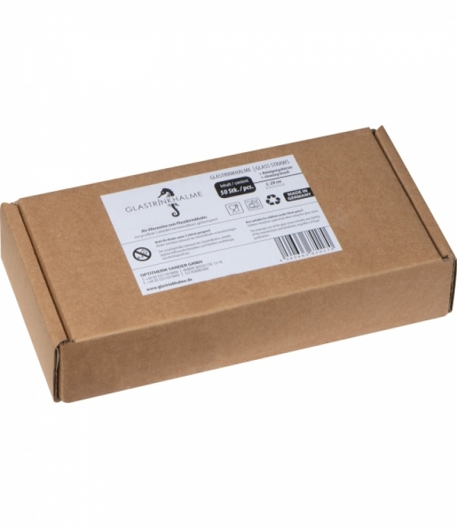 Słomka do napojów szklana 20 cm