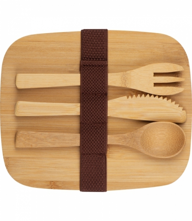 Lunch box ze sztućcami 950 ml