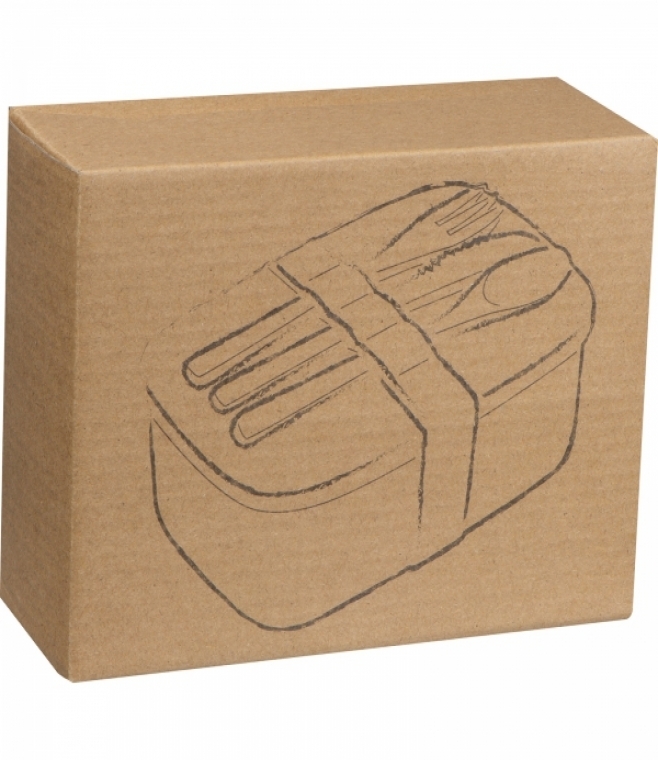 Lunch box ze sztućcami 950 ml