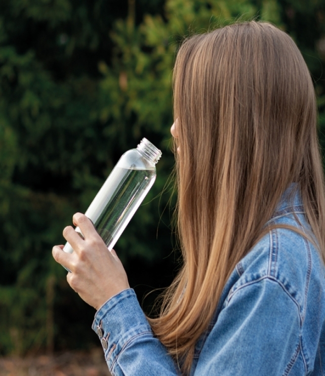 Butelka szklana z pokrowcem 500 ml