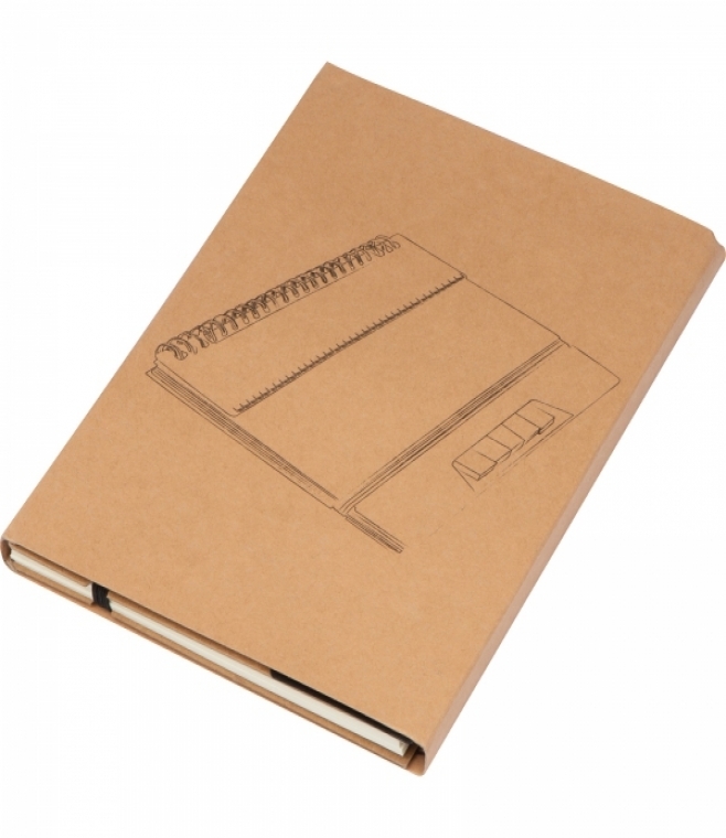 Notatnik A5 w kropki z karteczkami do markowania