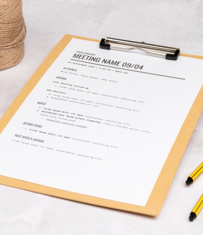 Podkładka do notowania z klipsem