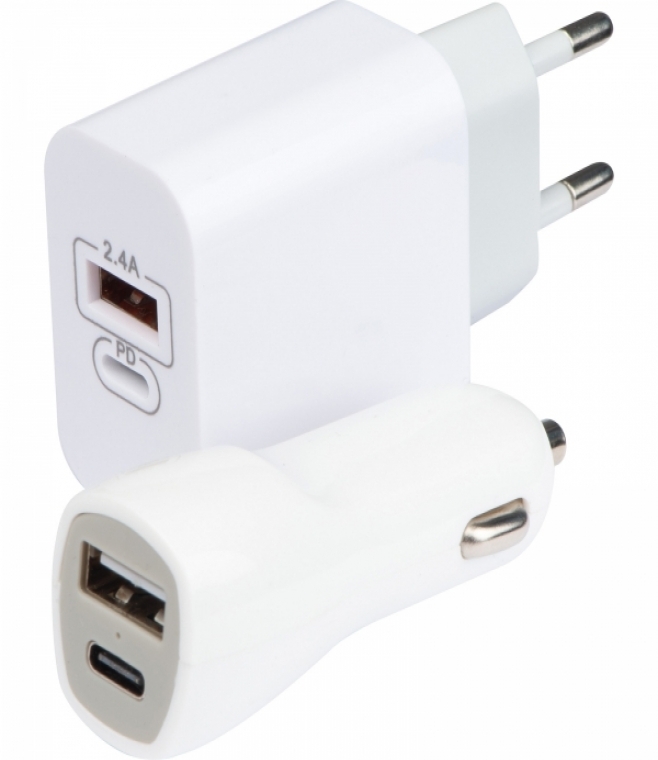 Zestaw podróżny ładowarka i wtyczka