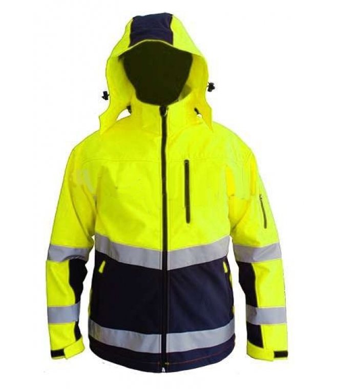 Softshell odblaskowy z kapturem Snow hawk