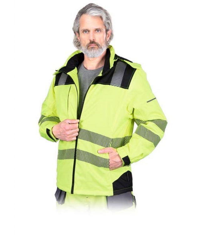 Softshell odblaskowy z kapturem Volter