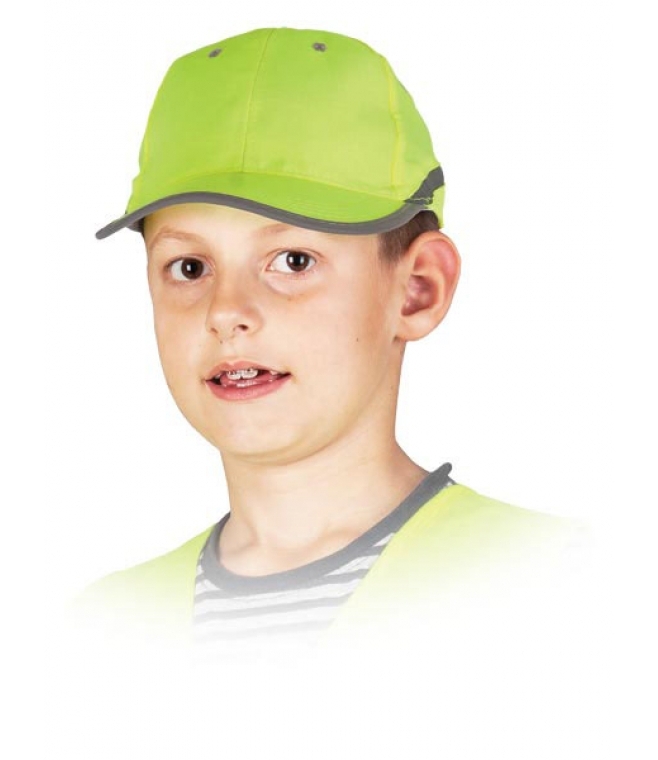 Czapka odblaskowa<br />Czfluo-kids