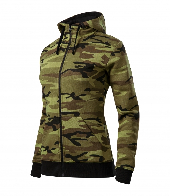 Bluza damska z kapturem<br />Camo zipper c20
