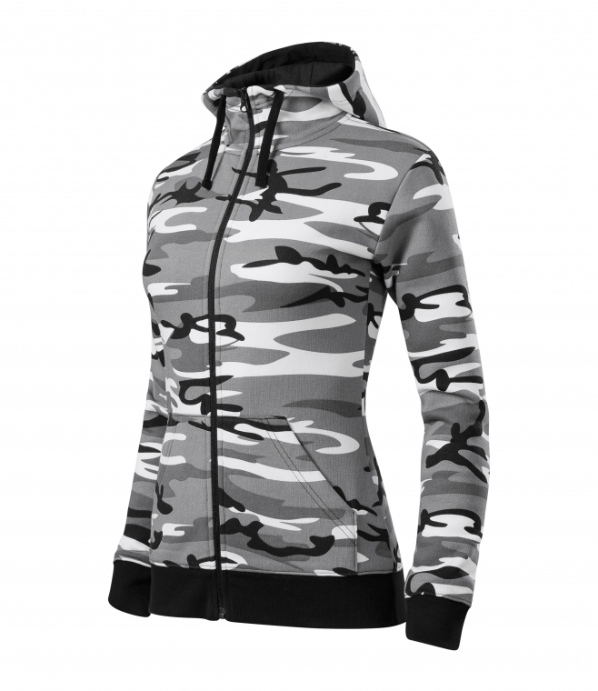 Bluza damska z kapturem<br />Camo zipper c20