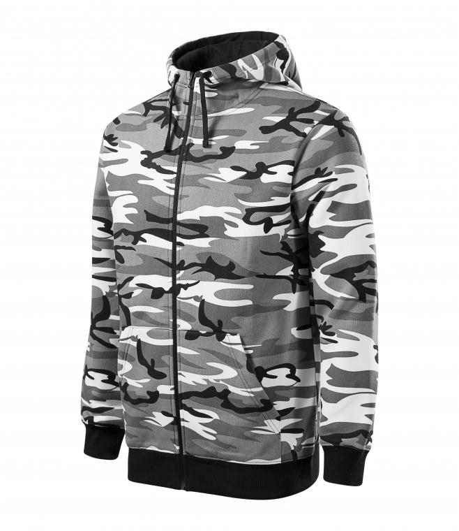 Bluza z kapturem Camo zipper c19