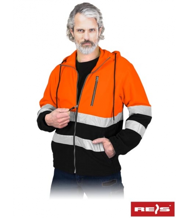 Polar odblaskowy z kapturem<br />Polstrip hood