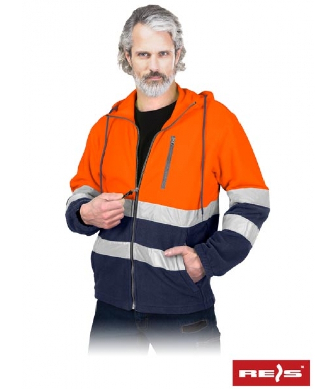 Polar odblaskowy z kapturem<br />Polstrip hood