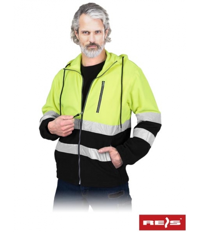 Polar odblaskowy z kapturem<br />Polstrip hood