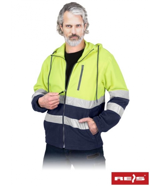 Polar odblaskowy z kapturem<br />Polstrip hood