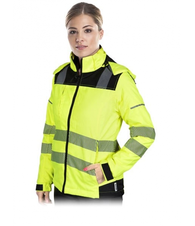 Softshell damski odblaskowy z kapturem VOLTER-L
