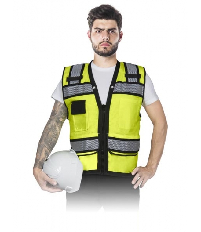 Kamizelka odblaskowa siatkowa z suwakiem KOS CONTROL