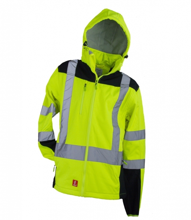 Softshell odblaskowy z kapturem LX549