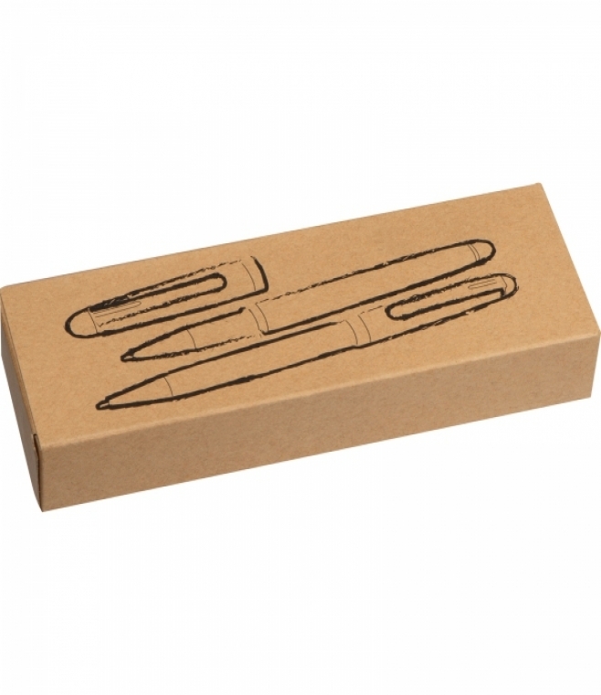 Zestaw piśmienny długopis i pióro wieczne