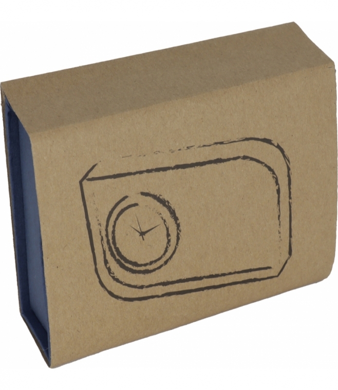 Szklany blok z zegarem