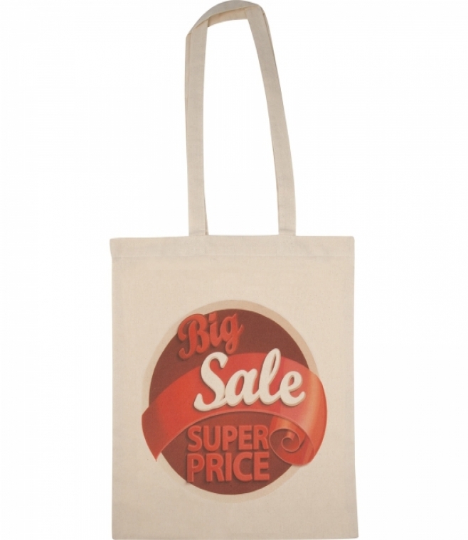 Torba bawełniana z długimi uszami 140 g/m2