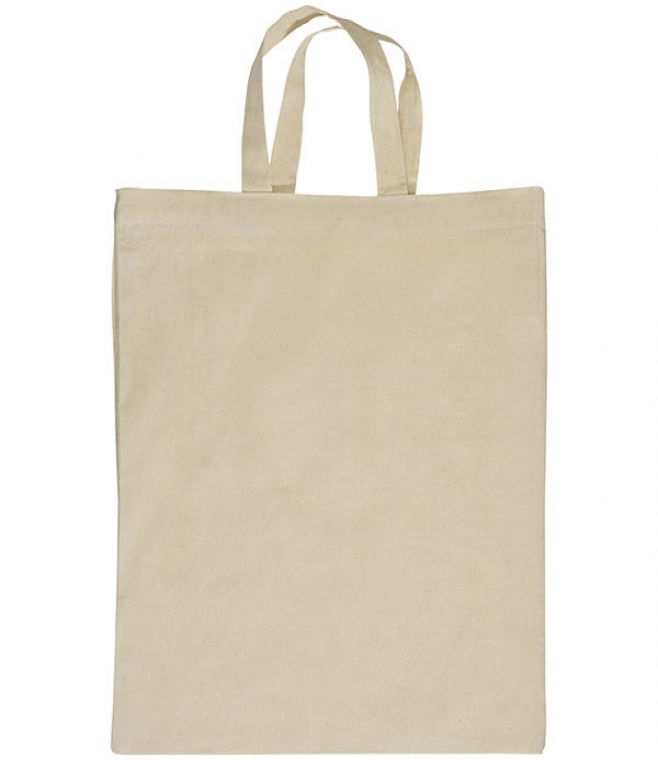 Torba bawełniana z krótkimi uszami 140 g/m2