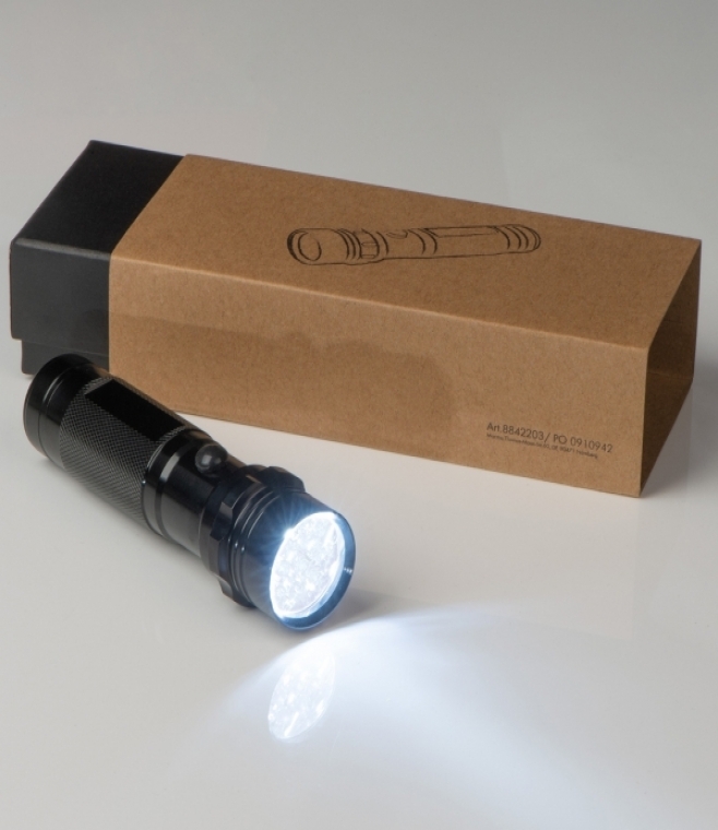 Latarka metalowa 14 LED