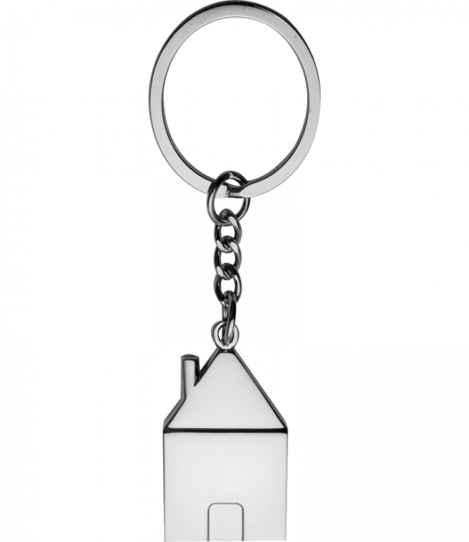 Brelok metalowy domek