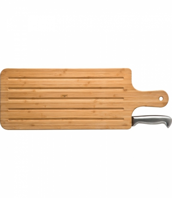 Deska kuchenna bambusowa z nożem