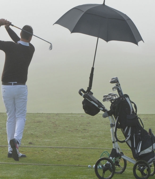 Parasol automatyczny XXL do gry w golfa ø132 cm