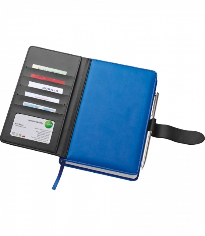 Notatnik A5 w linie z wizytownikiem