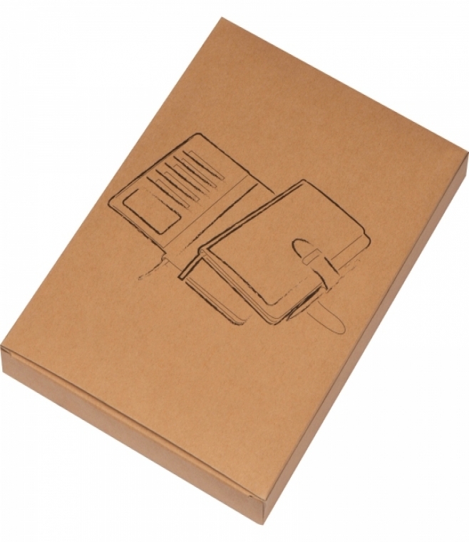 Notatnik A5 w linie z wizytownikiem