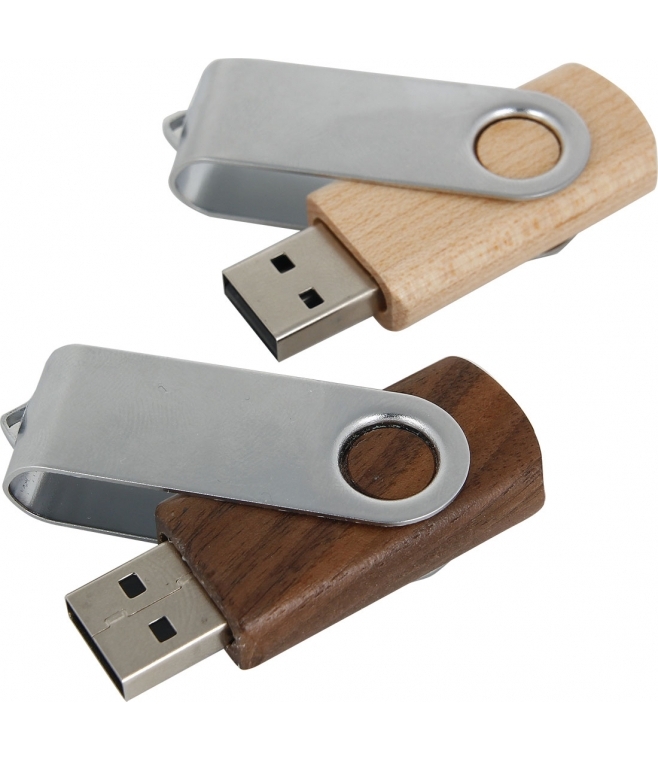 Pendrive z metalu i drewna 64GB 3.0