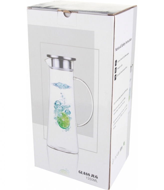 Dzbanek szklany z sitkiem 1350 ml